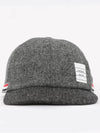 Striped Wool Ball Cap Grey - THOM BROWNE - BALAAN 4