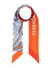 Togo Print Silk Scarf Orange - SALVATORE FERRAGAMO - BALAAN 2