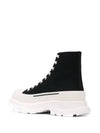 Tread Slick High Top Sneakers Black - ALEXANDER MCQUEEN - BALAAN 4