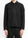 Supima Cotton Twill Stretch-TC Jacket Black - STONE ISLAND - BALAAN 2