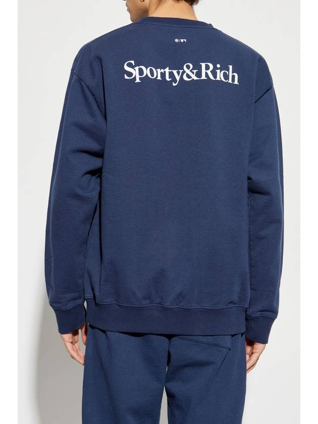 Sporty & Rich Sweatshirt From The 47 & The New York Yankees Collection, Women's, Navy Blue - SPORTY & RICH - BALAAN 6