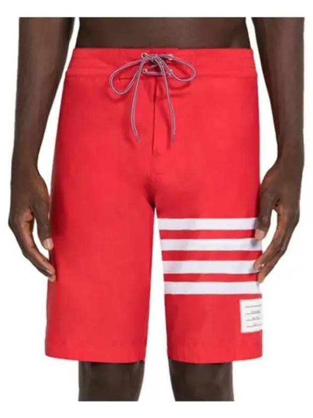 Drawstring swimboard shorts red men s pants 270580 - THOM BROWNE - BALAAN 1