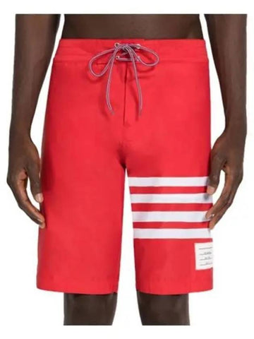 Drawstring swimboard shorts red men s pants 270580 - THOM BROWNE - BALAAN 1