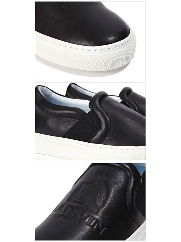 Women's Logo Slip-Ons Black - LANVIN - BALAAN 5