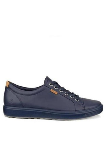 Soft 7 Low Top Sneakers Marine Blue - ECCO - BALAAN 1