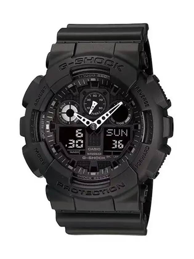 Electronic wrist watch Big Face Anacombi GA 100 1A1 - G-SHOCK - BALAAN 2