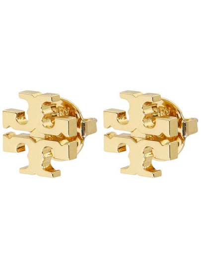 Logo Stud Earrings Gold - TORY BURCH - BALAAN 2