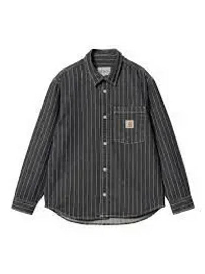 Orlean Striped Long Sleeve Shirt Black - CARHARTT WIP - BALAAN 2