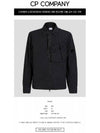 Lens Chrome Overshirt Zip-Up Jacket Black - CP COMPANY - BALAAN 3