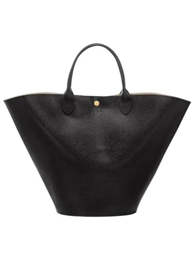 Epure XL Leather Tote Bag Black - LONGCHAMP - BALAAN 3