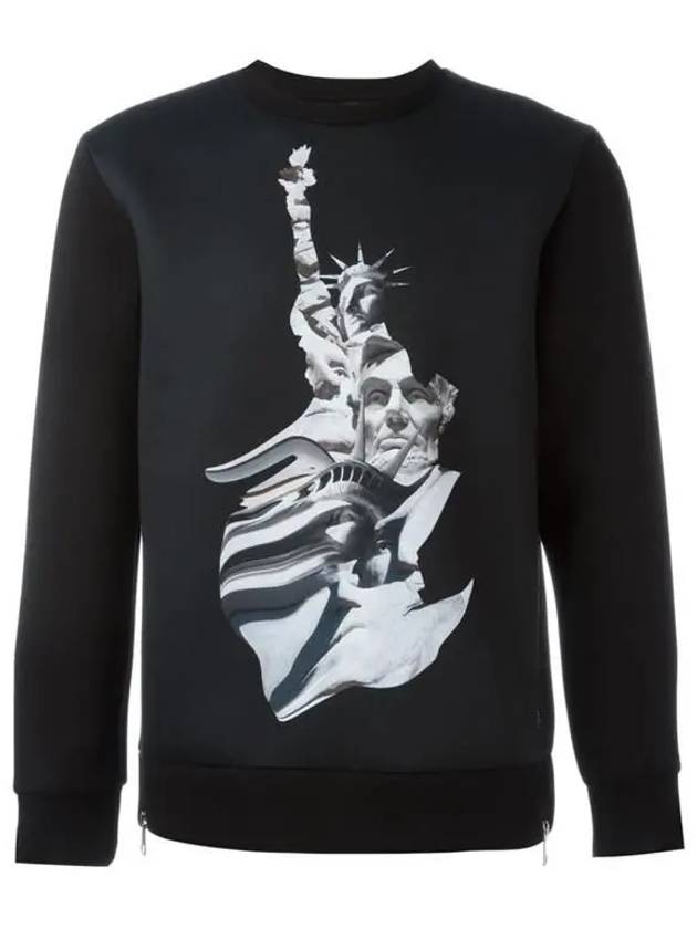 Statue of Liberty Sweatshirt Black - NEIL BARRETT - BALAAN 2