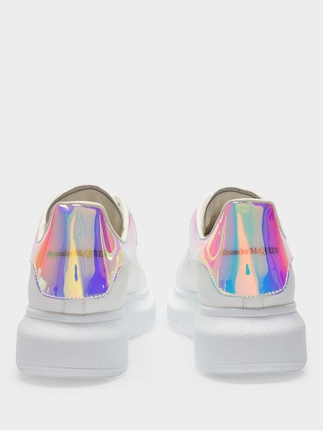 Oversized Low Top Sneakers White Iridescent - ALEXANDER MCQUEEN - BALAAN 4