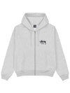 Stock Seoul Hooded Zip Up 2024 Ash Women - STUSSY - BALAAN 2