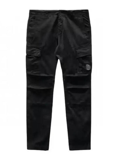 50 Fili Stretch Cargo Straight Pants Black - CP COMPANY - BALAAN 2