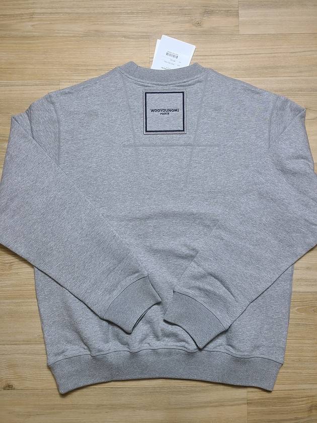 Gray Cotton Square Label Sweatshirt W241TS21734G - WOOYOUNGMI - BALAAN 8