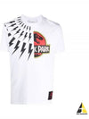 Jurassic Park Thunderbolt Short Sleeve T-Shirt White - NEIL BARRETT - BALAAN 2