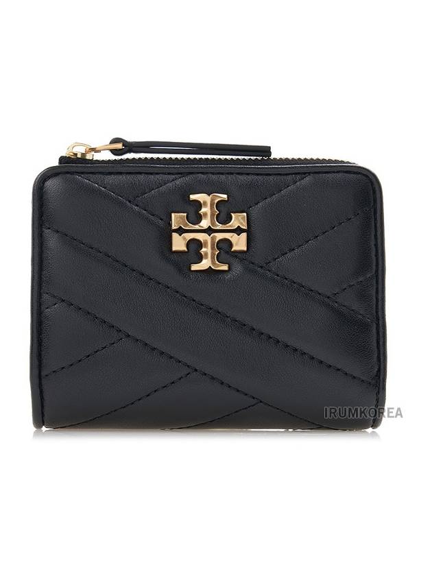 Chevron Half Wallet Black - TORY BURCH - BALAAN 2