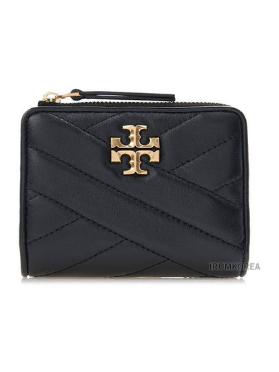 Chevron Half Wallet Black - TORY BURCH - BALAAN 2