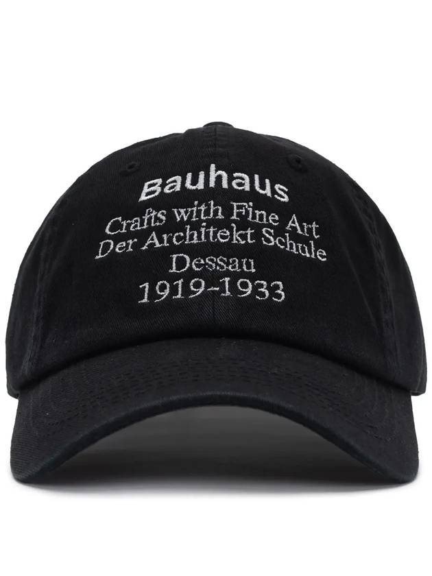 BAUHAUS WASHED BALL CAP BLACK - POLYGRAM - BALAAN 6