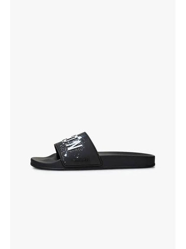 Men s ICON Splash Slide Black - DSQUARED2 - BALAAN 1