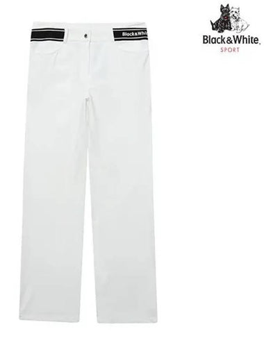 Women s Doing Bootcut Pants 5104LZWP WHITE - BLACK&WHITE - BALAAN 1