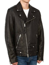 Milo Biker Leather Jacket Black - ALLSAINTS - BALAAN 5