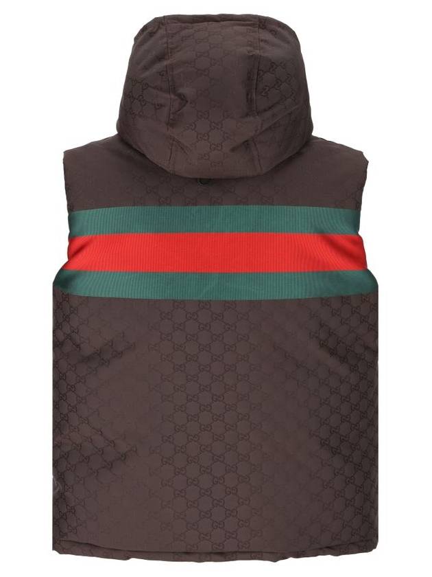 Hooded Down Vest Black - GUCCI - BALAAN 3