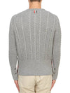 RWB Cable Wool Knit Top Grey - THOM BROWNE - BALAAN 7