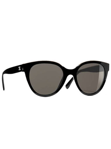 Eyewear Butterfly Sunglasses Black Beige - CHANEL - BALAAN 1