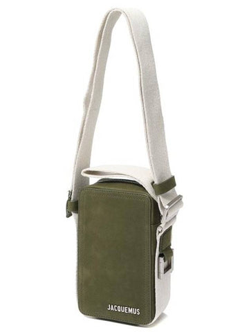 Jacquemus Cross Bag 235BA0913121580 Free Dark Khaki - JACQUEMUS - BALAAN 1