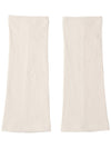 Ribbon Ribbed Boucle Leg Warmers Ivory - HIGH SCHOOL DISCO - BALAAN 4