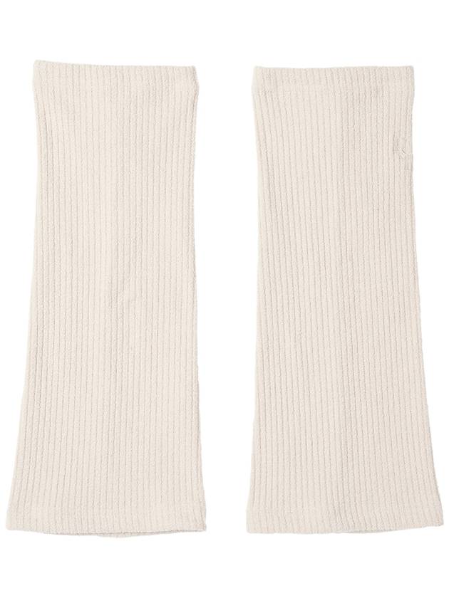 Ribbon Ribbed Boucle Leg Warmers Ivory - HIGH SCHOOL DISCO - BALAAN 4