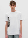 IKALOOK Printing Color Scheme White Round Short Sleeve T-Shirt STEE164 - IKALOOOK - BALAAN 1