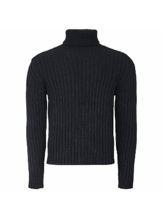 Men's Wool Knit Turtleneck Black - TEN C - BALAAN.