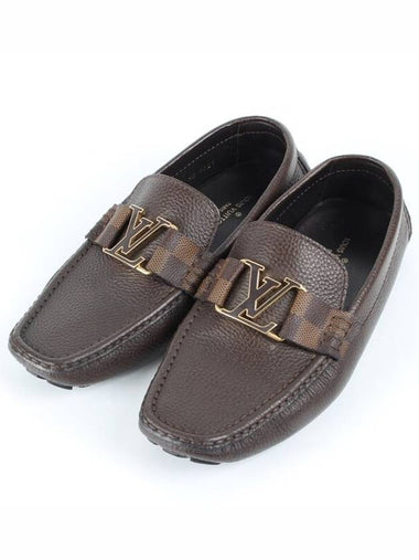 Damier LV leather loafers 6 255 260 - LOUIS VUITTON - BALAAN 1