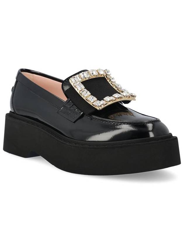 Viv' Rangers Leather Loafers Black - ROGER VIVIER - BALAAN 3