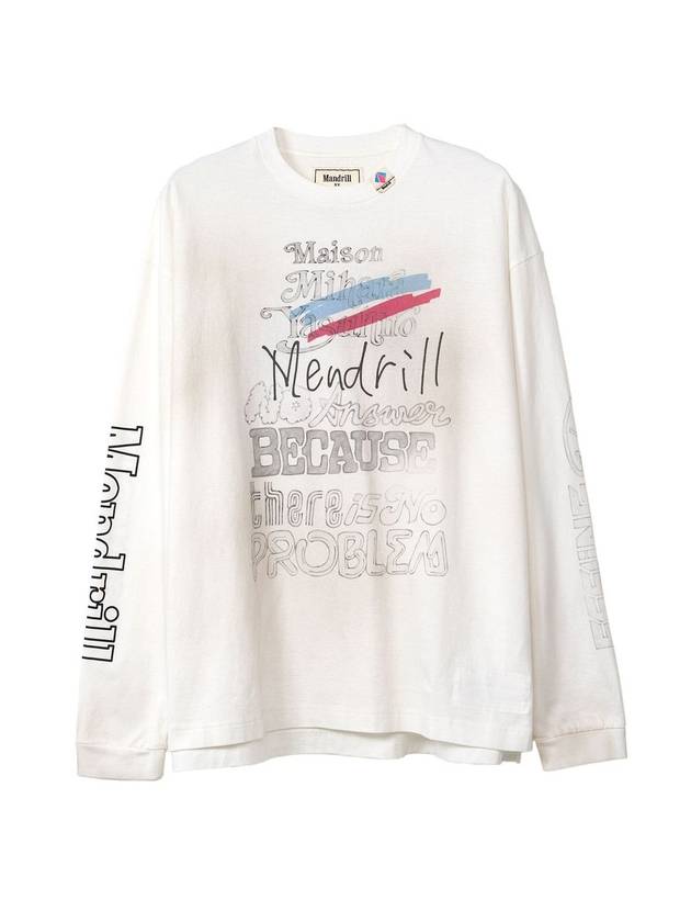 Scale Distressed Long Sleeve T-Shirt White - MAISON MIHARA YASUHIRO - BALAAN 1