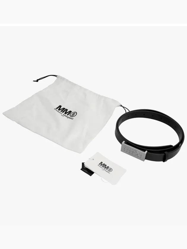 Number Leather Belt Black - MAISON MARGIELA - BALAAN 5