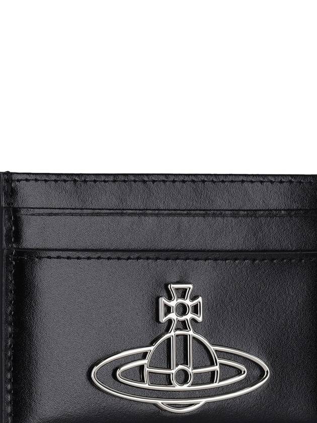 Logo Plaque Card Wallet Black - VIVIENNE WESTWOOD - BALAAN 4