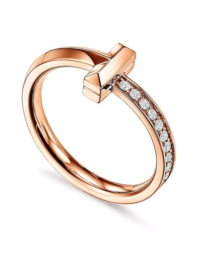 Tiffany T T1 diamond ring rose gold 67795342 - TIFFANY & CO. - BALAAN 1