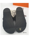 Hermes Chypre H Logo Calfskin Sandals Black - HERMES - BALAAN 8