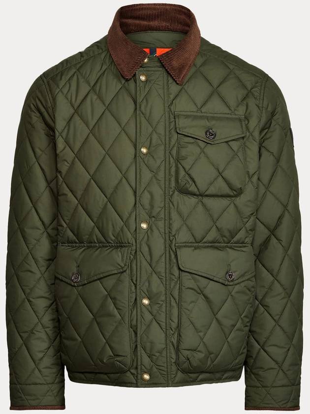 Quilted Waterproof Jumper Jacket Olive - POLO RALPH LAUREN - BALAAN 2