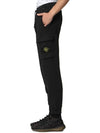 Wappen Patch Cargo Jogger Track Pants Black - STONE ISLAND - BALAAN 5