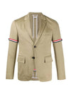 Armband Unconstructed Classic Jacket Navy Beige - THOM BROWNE - BALAAN 1