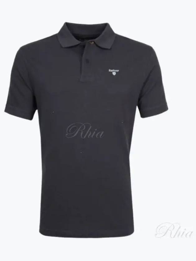 Men's Embroidered Logo Sports Polo Shirt Navy - BARBOUR - BALAAN 2