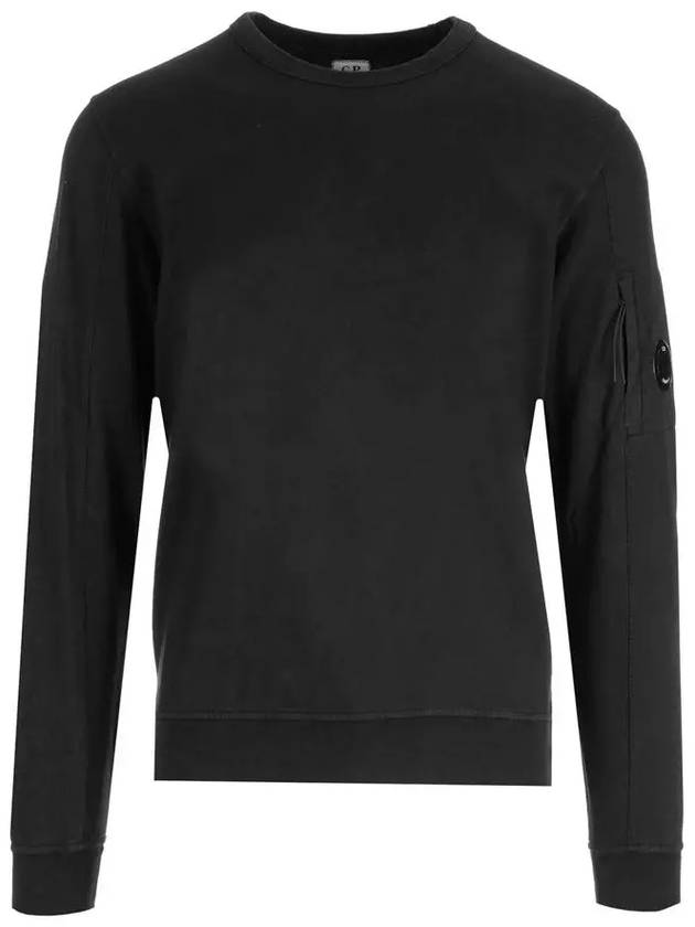 Lens Wappen Cotton Sweatshirt Black - CP COMPANY - BALAAN 3