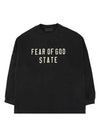 Essential Heavy Logo Print Long Sleeve T-Shirt Black - FEAR OF GOD - BALAAN 2