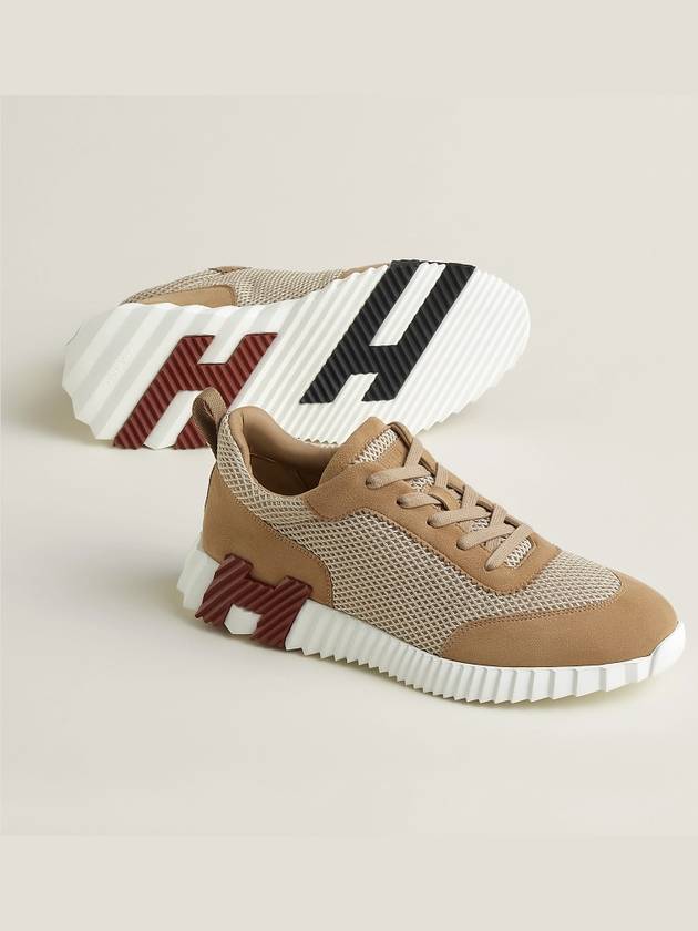 Bouncing Low Top Sneakers Beige Argile - HERMES - BALAAN 3