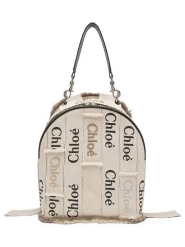 Linen Woody Backpack Beige - CHLOE - BALAAN 1