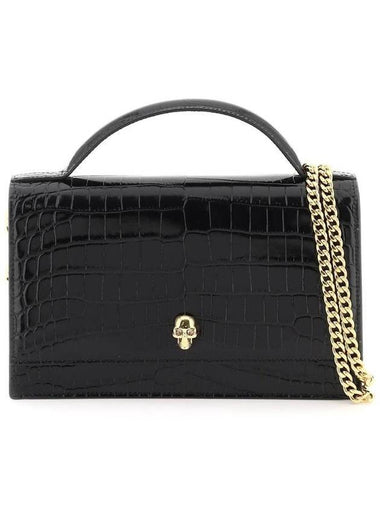 Women's Medium Skull Shoulder Bag Black - ALEXANDER MCQUEEN - BALAAN 1